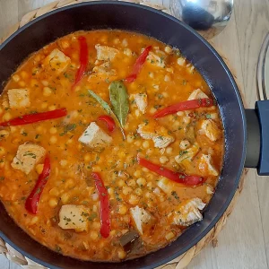 guiso de garbanzos tierra mar