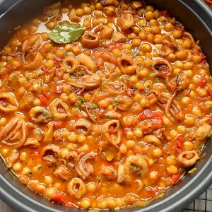garbanzos con calamares