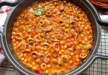 garbanzos con calamares