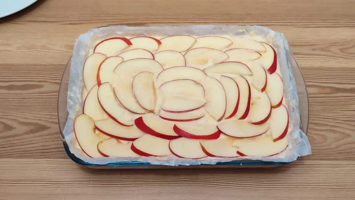como hacer tarta de manzana paso 4b