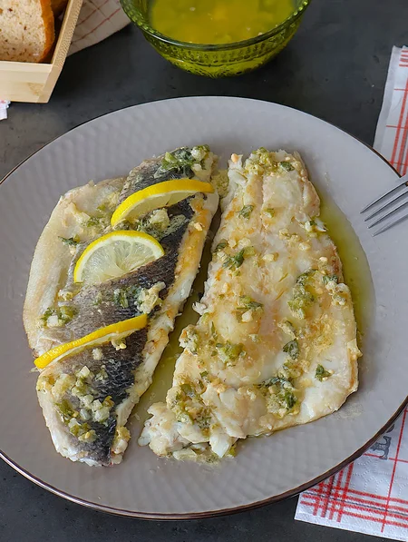 receta de lubina a la plancha