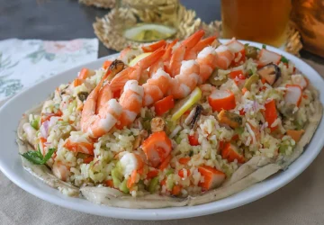 ensalada de arroz estilo marinero
