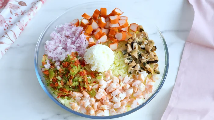 como hacer ensalada de arroz 2