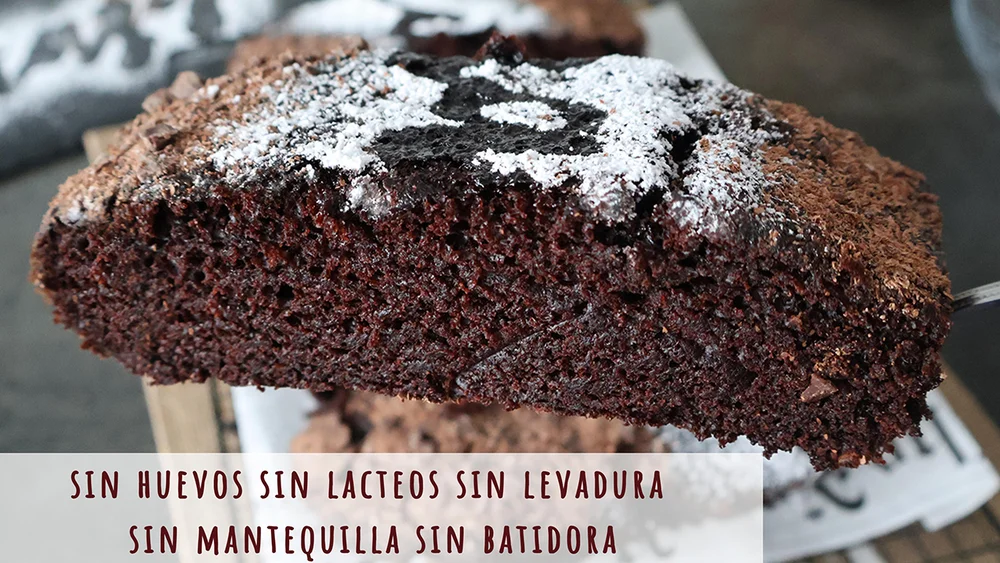 pastel de chocolate crazy cake