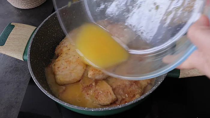 como hacer pollo a la naranja paso 4e