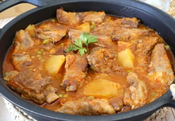receta de costillas de cerdo guisadas