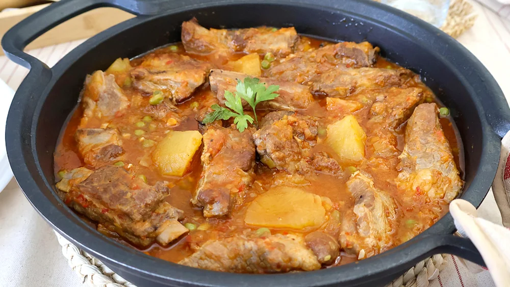 receta de costillas de cerdo guisadas