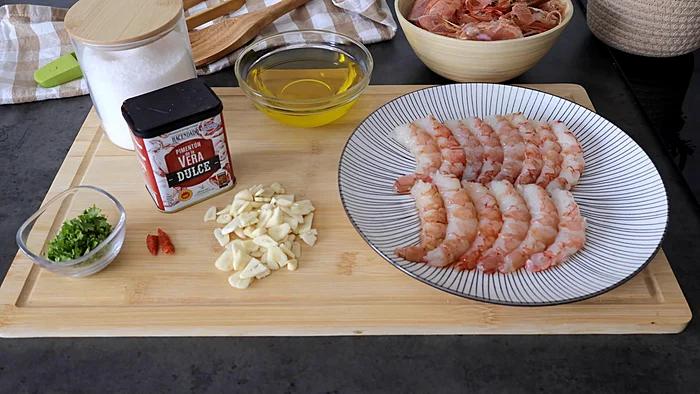 ingredientes para hacer gambas al pil pil