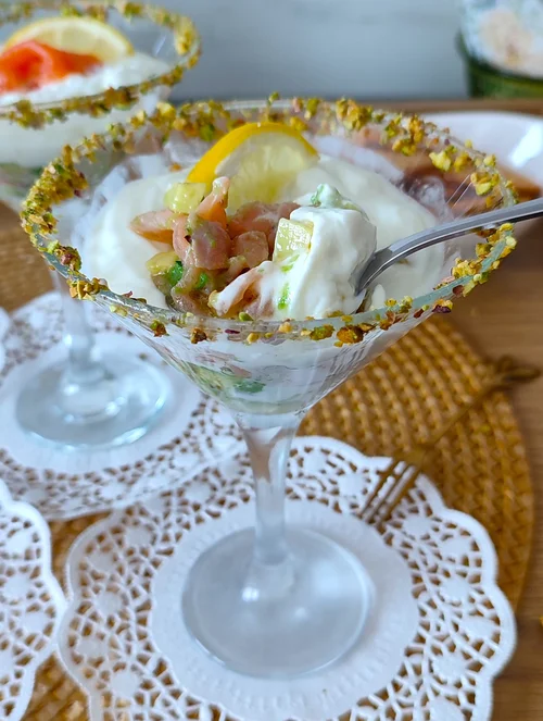 aperitivo facil de salmon