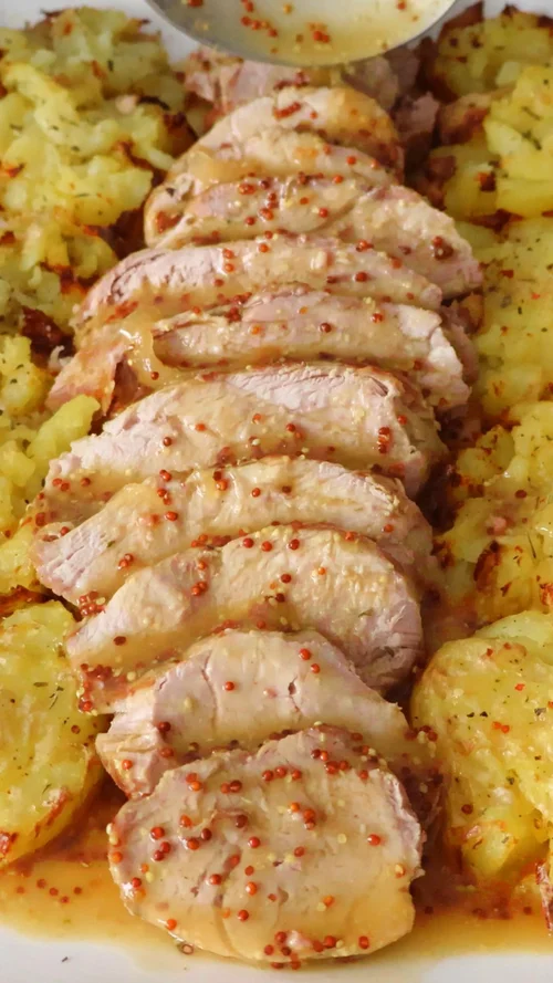 receta de solomillo a la mostaza