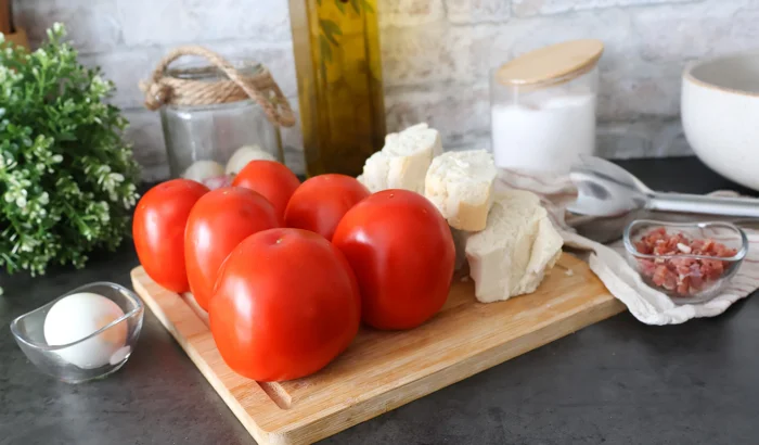 Ingredientes de la receta de salmorejo cordobés