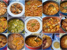Recopilatorio de platos de cuchara tradicionales con guisos caseros