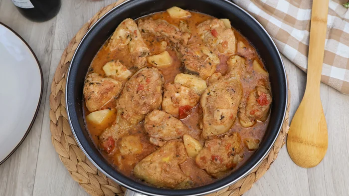 receta de pollo en salsa de almendras