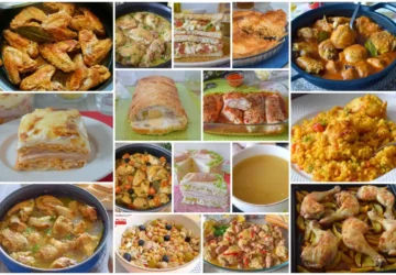 Recetas con pollo caseras fáciles: guisos tradicionales, pasteles salados, arroz, ensaladas y recetas de aprovechamiento.